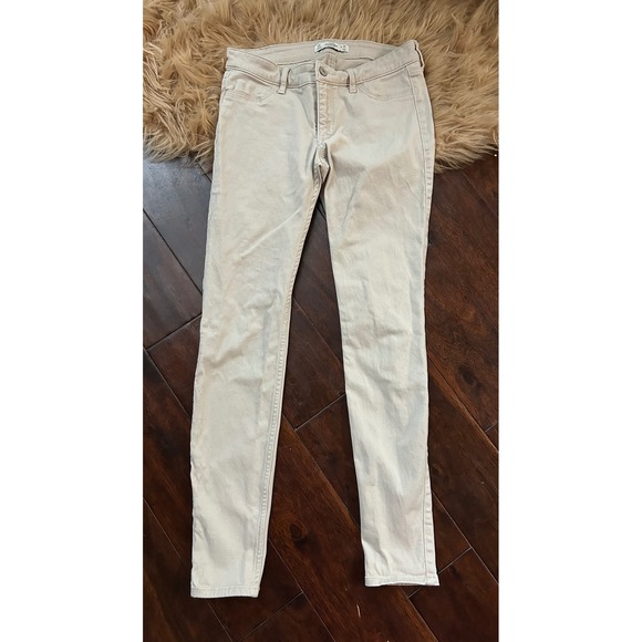 Abercrombie & Fitch Skinny Pants Khaki Casual Everyday Comfort‎ Size 0R - Picture 1 of 7